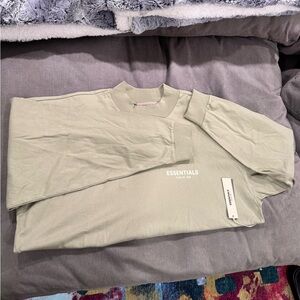 New Fear Of God Essentials long sleeve tee XL men’s tan